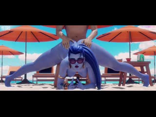 awf widow fucked at the beach