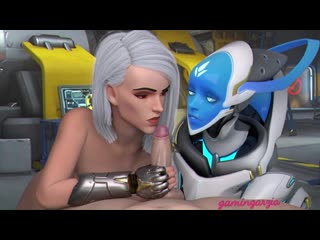 awf ashe and echo blowjob overwatch