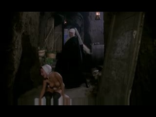 nun playing with sleeping guest then spanked by the mother
