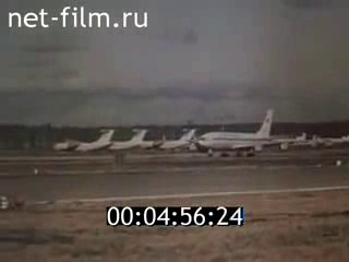 il-86 aircraft takeoff technique. educational film