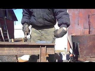 forging a knife from a file